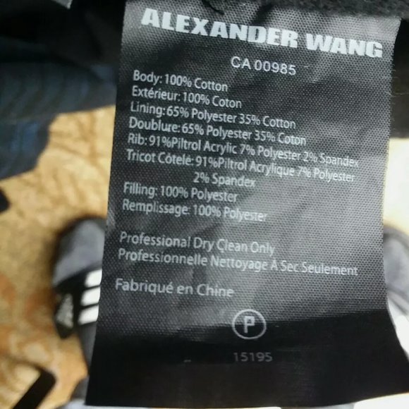 *Men's ALEXANDER WANG Over-Sized Military Style Blue/Blk Camo Print Jacket M * - Picture 10 of 13